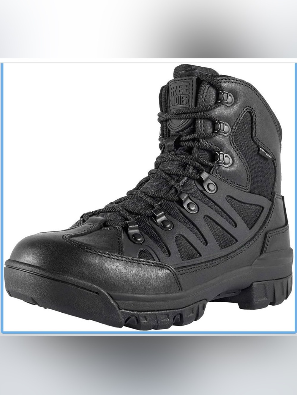 NWT FREE SOLDIER Men's Waterproof Tactical Hiking, Work Boots